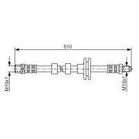 BOSCH 1 987 481 157 Bremsschlauch