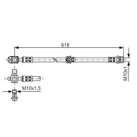 BOSCH 1 987 481 173 Bremsschlauch