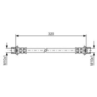 BOSCH 1 987 481 181 Bremsschlauch