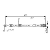 BOSCH 1 987 481 401 Bremsschlauch