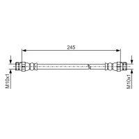 BOSCH 1 987 481 457 Bremsschlauch