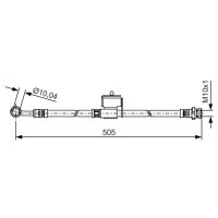 BOSCH 1 987 481 505 Bremsschlauch