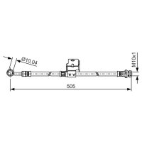 BOSCH 1 987 481 506 Bremsschlauch
