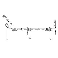 BOSCH 1 987 481 521 Bremsschlauch
