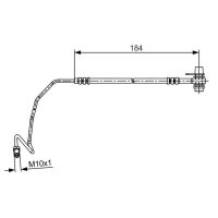 BOSCH 1 987 481 534 Bremsschlauch