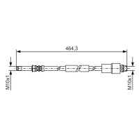 BOSCH 1 987 481 541 Bremsschlauch