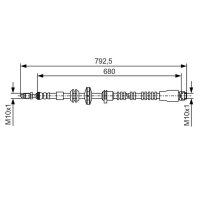 BOSCH 1 987 481 546 Bremsschlauch
