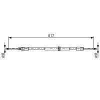 BOSCH 1 987 482 024 Seilzug, Feststellbremse