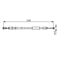 BOSCH 1 987 482 026 Seilzug, Feststellbremse
