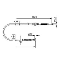 BOSCH 1 987 482 051 Seilzug, Feststellbremse