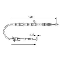 BOSCH 1 987 482 065 Seilzug, Feststellbremse