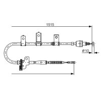 BOSCH 1 987 482 097 Seilzug, Feststellbremse
