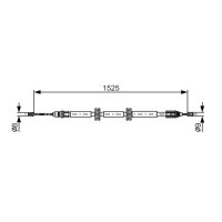 BOSCH 1 987 482 142 Seilzug, Feststellbremse
