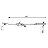 BOSCH 1 987 482 188 Seilzug, Feststellbremse