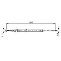 BOSCH 1 987 482 191 Seilzug, Feststellbremse