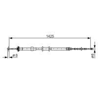 BOSCH 1 987 482 200 Seilzug, Feststellbremse