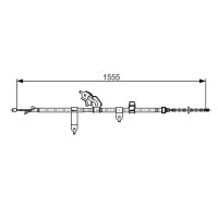 BOSCH 1 987 482 221 Seilzug, Feststellbremse