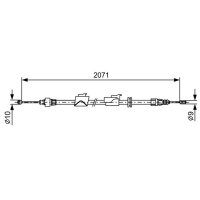 BOSCH 1 987 482 242 Seilzug, Feststellbremse