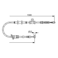 BOSCH 1 987 482 246 Seilzug, Feststellbremse