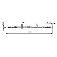 BOSCH 1 987 482 300 Seilzug, Feststellbremse