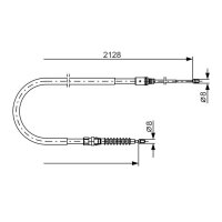 BOSCH 1 987 482 324 Seilzug, Feststellbremse