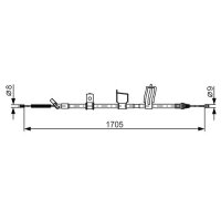 BOSCH 1 987 482 339 Seilzug, Feststellbremse