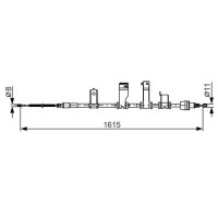 BOSCH 1 987 482 349 Seilzug, Feststellbremse
