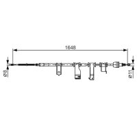 BOSCH 1 987 482 350 Seilzug, Feststellbremse
