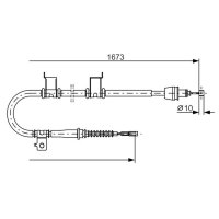 BOSCH 1 987 482 361 Seilzug, Feststellbremse