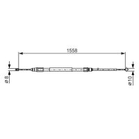 BOSCH 1 987 482 368 Seilzug, Feststellbremse