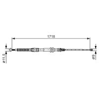 BOSCH 1 987 482 378 Seilzug, Feststellbremse