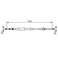 BOSCH 1 987 482 385 Seilzug, Feststellbremse