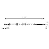 BOSCH 1 987 482 392 Seilzug, Feststellbremse