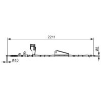 BOSCH 1 987 482 424 Seilzug, Feststellbremse