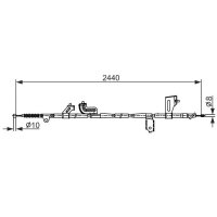 BOSCH 1 987 482 425 Seilzug, Feststellbremse