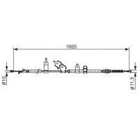BOSCH 1 987 482 440 Seilzug, Feststellbremse