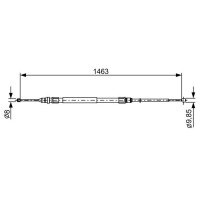 BOSCH 1 987 482 492 Seilzug, Feststellbremse