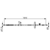 BOSCH 1 987 482 507 Seilzug, Feststellbremse