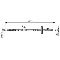 BOSCH 1 987 482 508 Seilzug, Feststellbremse