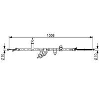 BOSCH 1 987 482 512 Seilzug, Feststellbremse