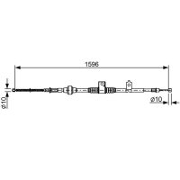 BOSCH 1 987 482 520 Seilzug, Feststellbremse