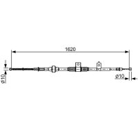 BOSCH 1 987 482 521 Seilzug, Feststellbremse