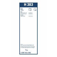 Wischblatt BOSCH 3 397 011 551 Heckscheibe 330mm - 1 Stück