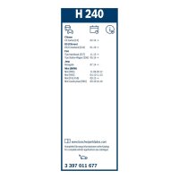 Heckscheibenwischer BOSCH 3 397 011 677 240mm - 1 Stück
