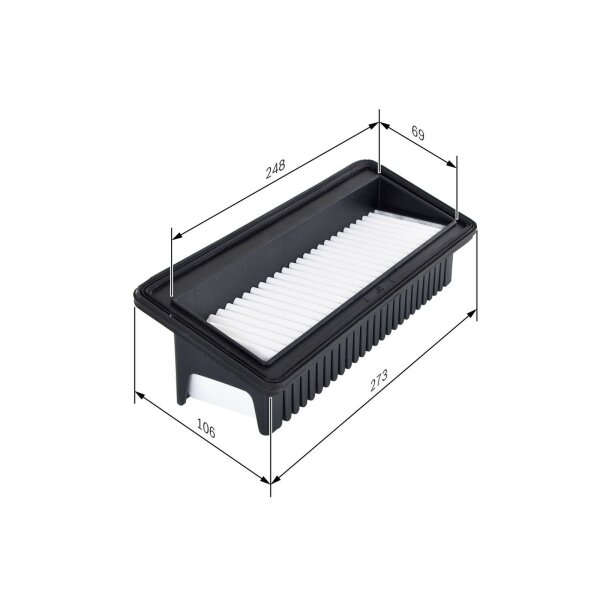 BOSCH F 026 400 128 Luftfilter