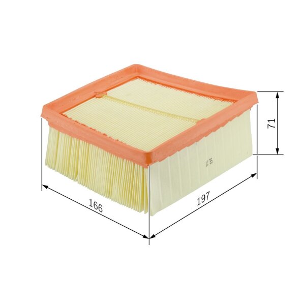 BOSCH F 026 400 135 Luftfilter