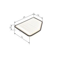 BOSCH F 026 400 162 Luftfilter