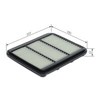 BOSCH F 026 400 167 Luftfilter