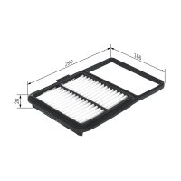 BOSCH F 026 400 170 Luftfilter