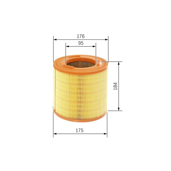 BOSCH F 026 400 183 Luftfilter
